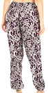 Pantalones de yoga Sakkas Akilla con estampado de elefante para mujer, cintura elástica y bolsillo