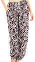Pantalones de yoga Sakkas Akilla con estampado de elefante para mujer, cintura elástica y bolsillo