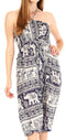 Mono holgado estilo harén bohemio para mujer de Sakkas Valdis, pantalones con estampado de elefante y elástico