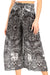 Pantalones Sakkas Lilja para mujer, holgados, anchos, con estampado de elefantes, cintura elástica y bolsillos