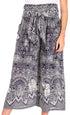 Pantalones Sakkas Lilja para mujer, holgados, anchos, con estampado de elefantes, cintura elástica y bolsillos