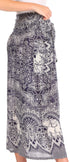 Pantalones Sakkas Lilja para mujer, holgados, anchos, con estampado de elefantes, cintura elástica y bolsillos