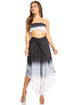 Conjunto de top de tubo bandeau y pantalón gaucho de pierna ancha para mujer de Sakkas Vanessa Palazzo Boho