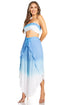 Conjunto de top de tubo bandeau y pantalón gaucho de pierna ancha para mujer de Sakkas Vanessa Palazzo Boho