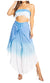 Conjunto de top de tubo bandeau y pantalón gaucho de pierna ancha para mujer de Sakkas Vanessa Palazzo Boho