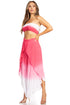 Conjunto de top de tubo bandeau y pantalón gaucho de pierna ancha para mujer de Sakkas Vanessa Palazzo Boho