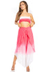 Conjunto de top de tubo bandeau y pantalón gaucho de pierna ancha para mujer de Sakkas Vanessa Palazzo Boho