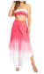 Conjunto de top de tubo bandeau y pantalón gaucho de pierna ancha para mujer de Sakkas Vanessa Palazzo Boho