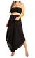 Conjunto de top de tubo bandeau y pantalón gaucho de pierna ancha para mujer de Sakkas Vanessa Palazzo Boho