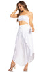 Conjunto de top de tubo bandeau y pantalón gaucho de pierna ancha para mujer de Sakkas Vanessa Palazzo Boho