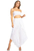 Conjunto de top de tubo bandeau y pantalón gaucho de pierna ancha para mujer de Sakkas Vanessa Palazzo Boho