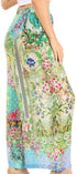 Pantalones palazzo acampanados de pierna ancha con estampado floral estilo bohemio e informal para mujer de Sakkas Anie