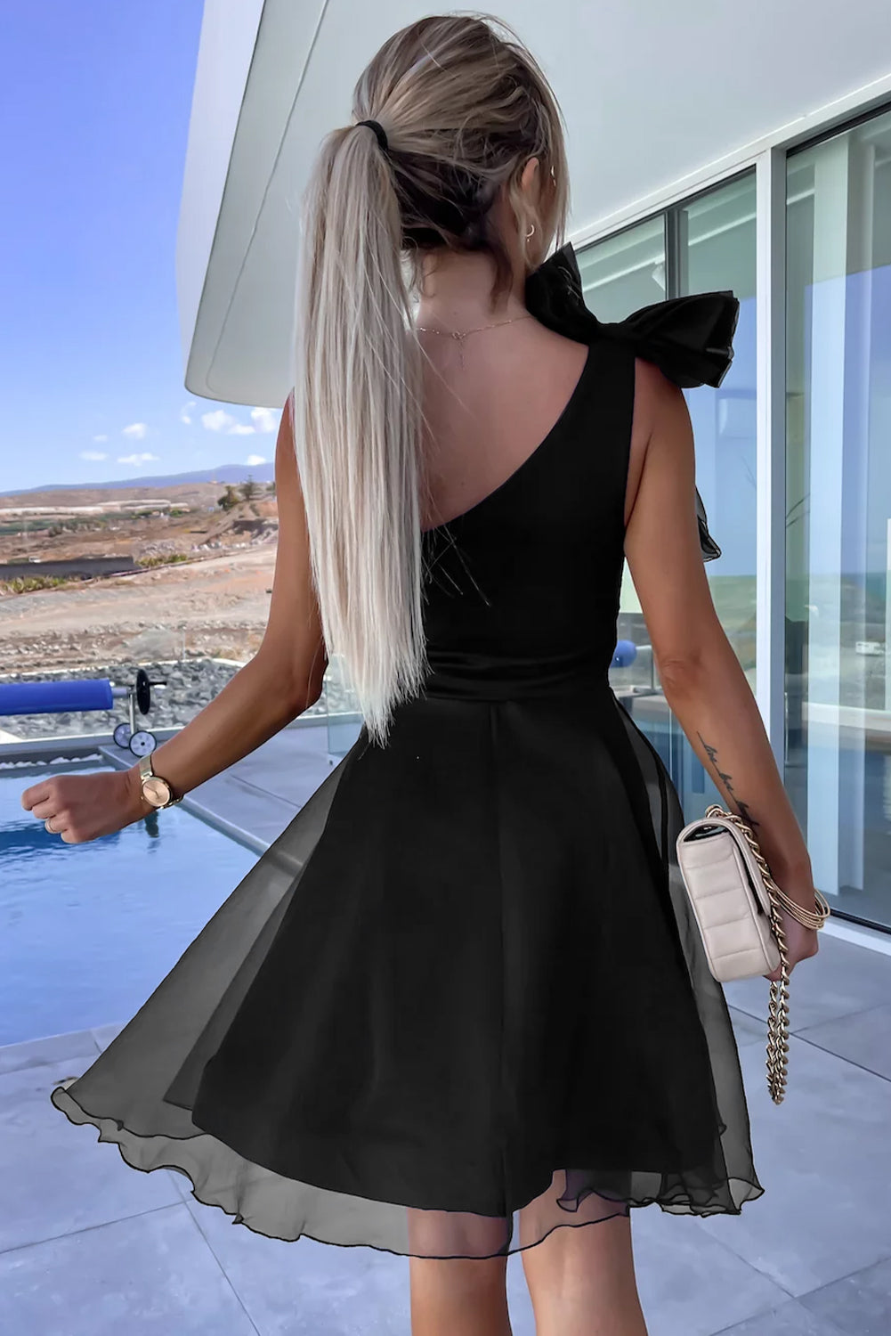 Asymmetrical Hem Dress