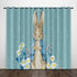 Peter Rabbit Curtains Pattern Blackout Window Drapes