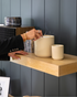 Petite Candle Ceramic Sand Wax Set
