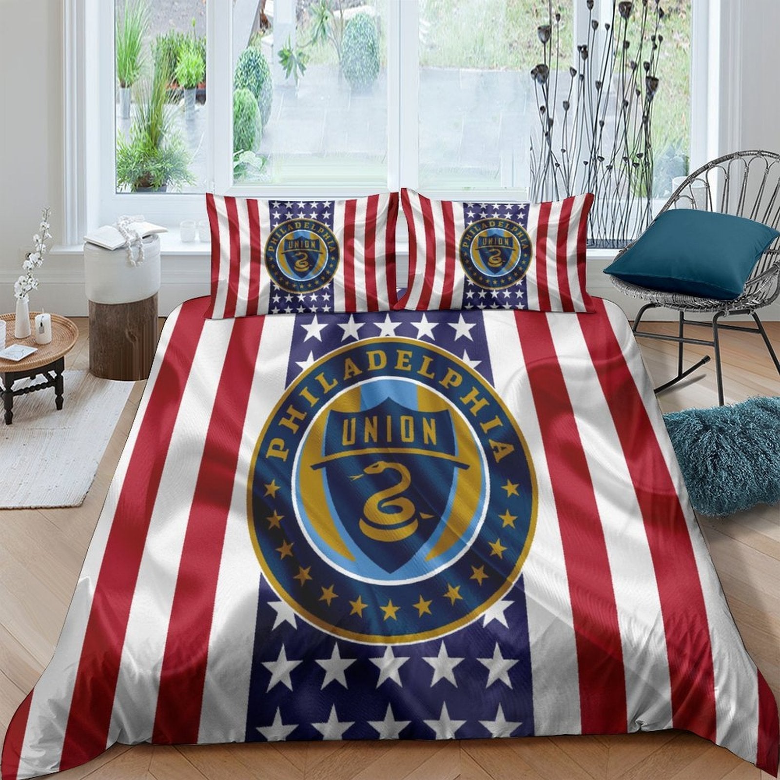 Juego de ropa de cama Philadelphia Union, funda nórdica sin relleno