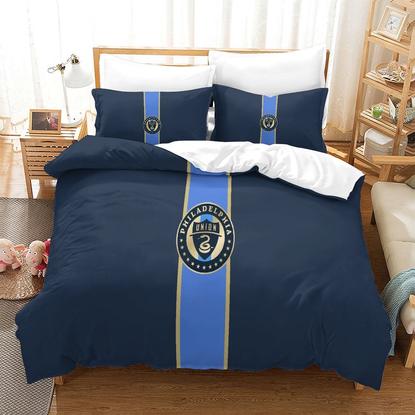 Juego de ropa de cama Philadelphia Union, funda nórdica sin relleno