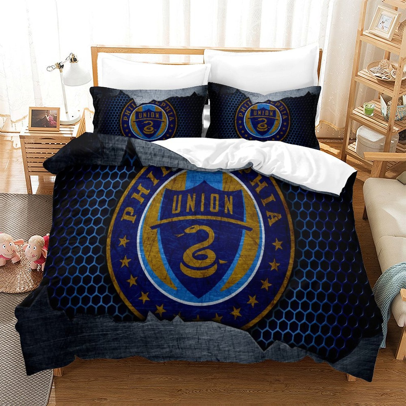 Juego de ropa de cama Philadelphia Union, funda nórdica sin relleno