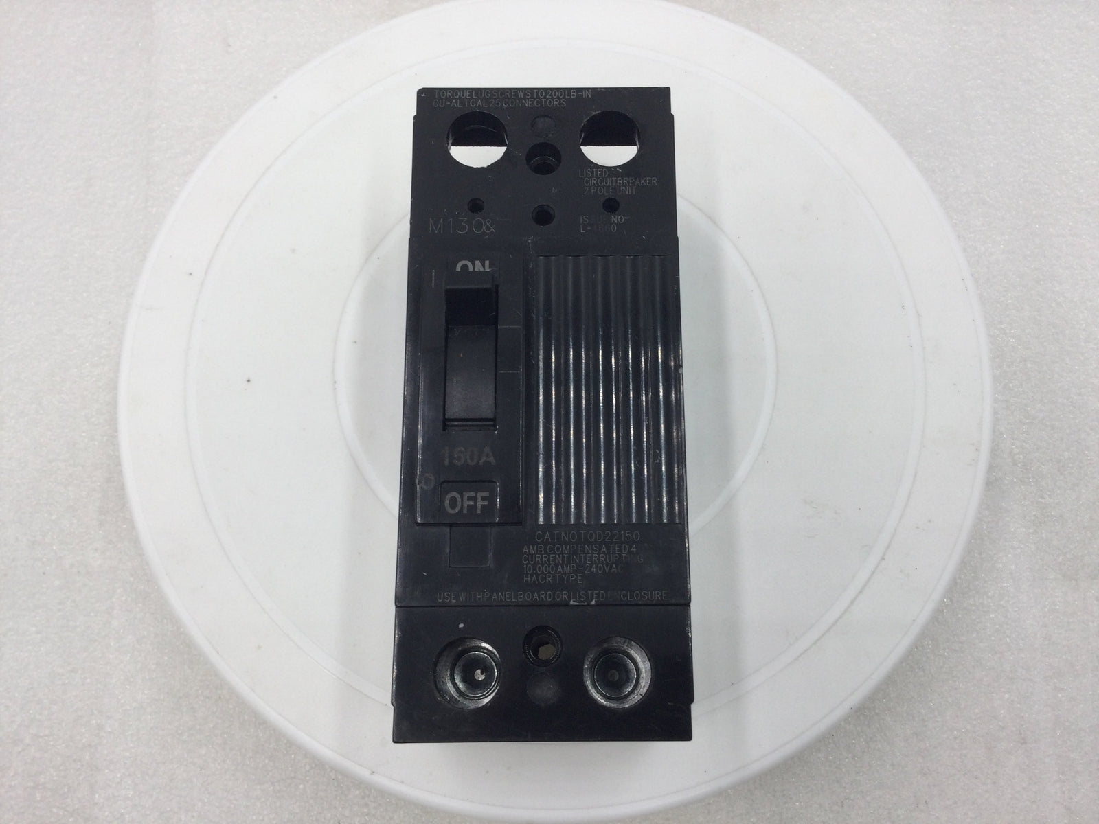 Disyuntor General Electric TQD22150 de 150 amperios, 2 polos y 240 V