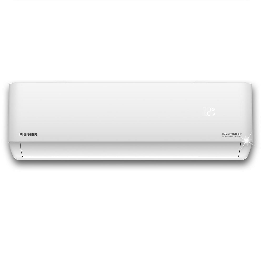 Pioneer® Diamante Ultra 12,000 BTU 22 SEER2 Ductless Mini-Split Inverter++ Energy-Star Wi-Fi Air Conditioner Heat Pump Full Set 115V with 16 Ft. Kit