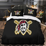 Juego de cama de los Piratas de Pittsburgh con funda de edredón sin relleno