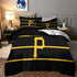 Juego de cama de los Piratas de Pittsburgh con funda de edredón sin relleno