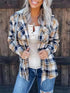 Women's Plaid Shirt Jacket