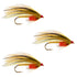 3 Pack Platte River Special Classic Streamer Flies - Hook Size 4