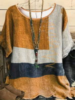Plus Size Ribbed Knit Crew Neck Tunic Top