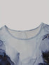 Plus Size Ribbed Knit Crew Neck Tunic Top