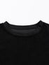 Plus Size Ribbed Knit Crew Neck Tunic Top