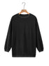 Plus Size Ribbed Knit Crew Neck Tunic Top