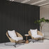 Luxury Black Acoustic Solid Wood Wall Panels ( 2 Panels Per Box）
