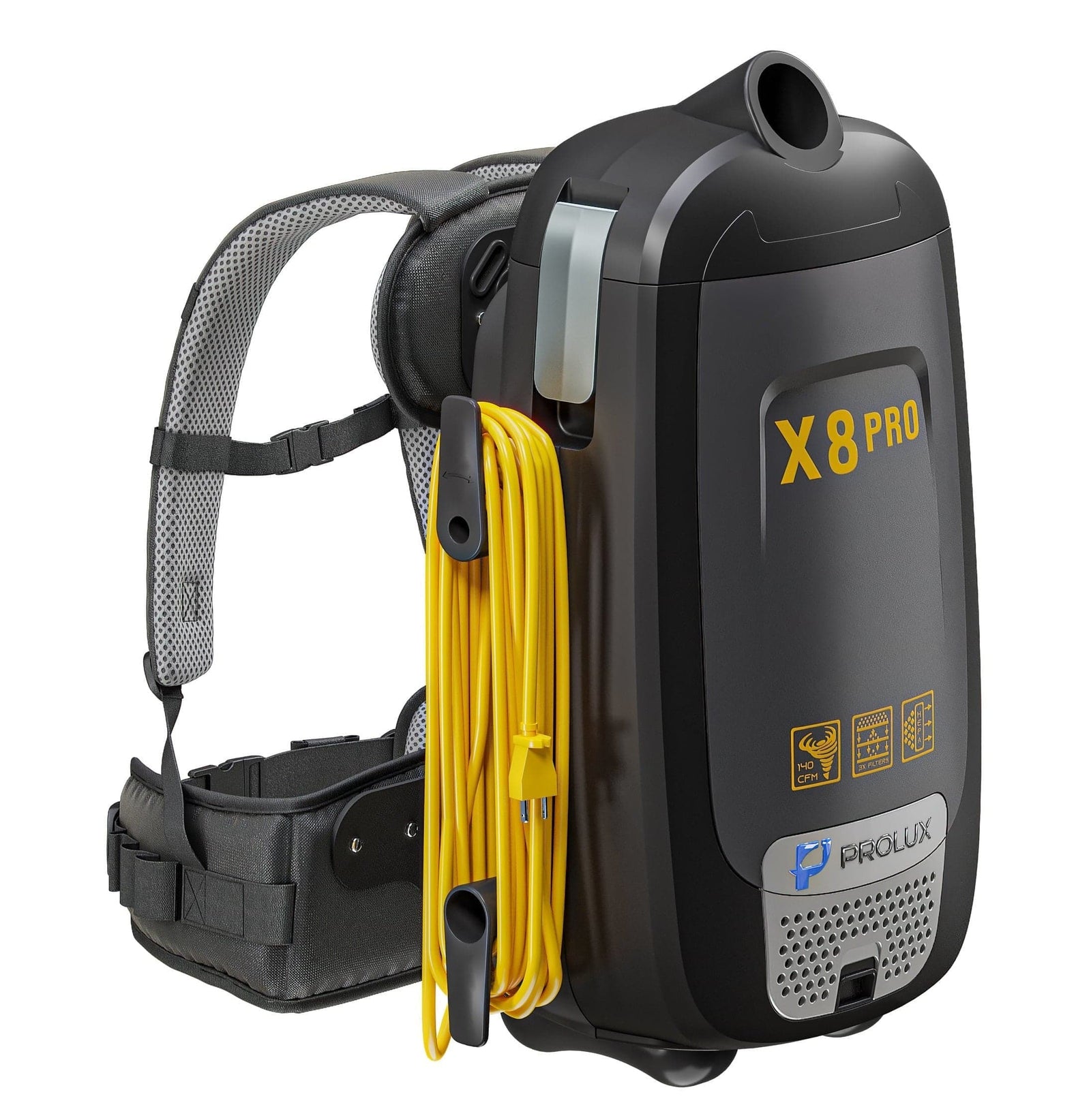 Prolux X8 Pro Commercial Backpack Vacuum w/ Deluxe 1 1/2