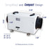 Pioneer® QHD070 115V 70-Pint Per Day Whole-House Commercial Grade Ductable High Performance Dehumidifier