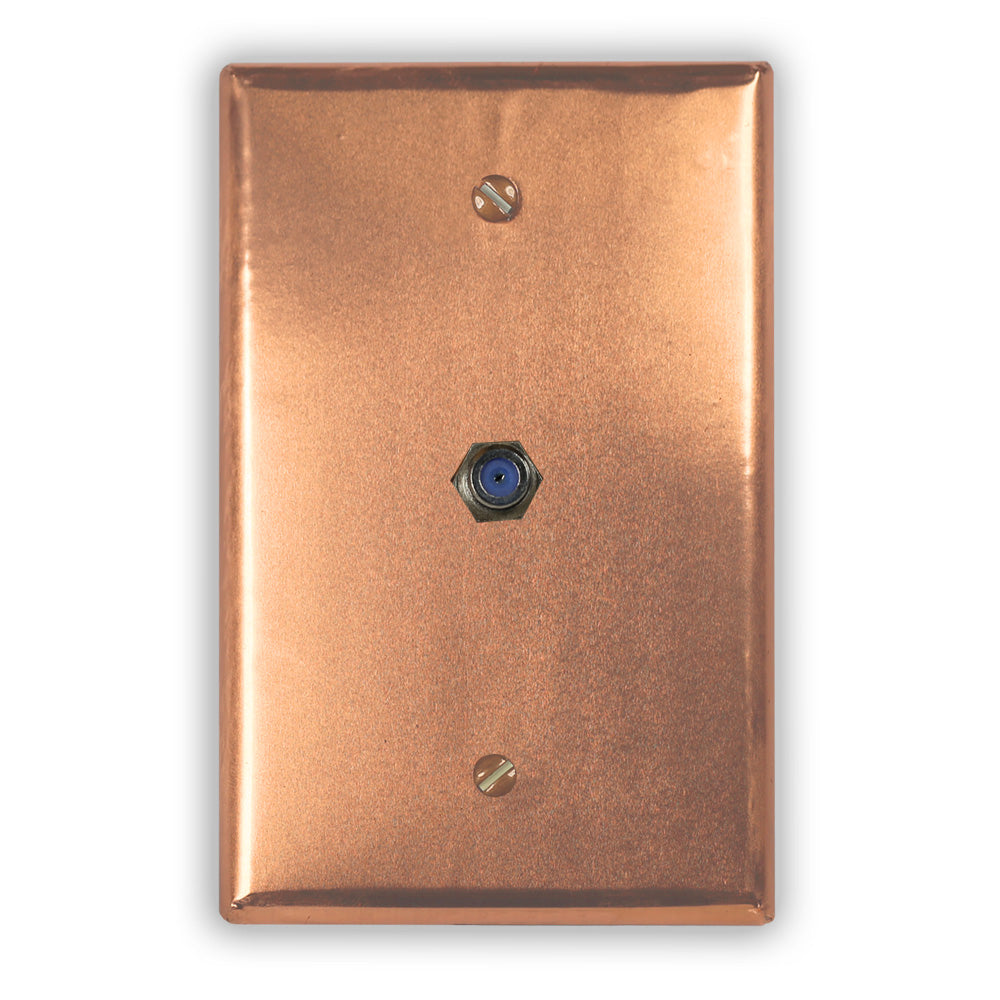 Raw Copper - 1 Cable Jack Wallplate