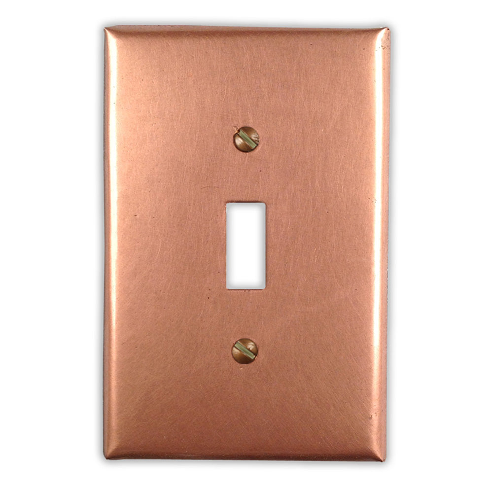 Raw Copper - 1 Toggle Wallplate