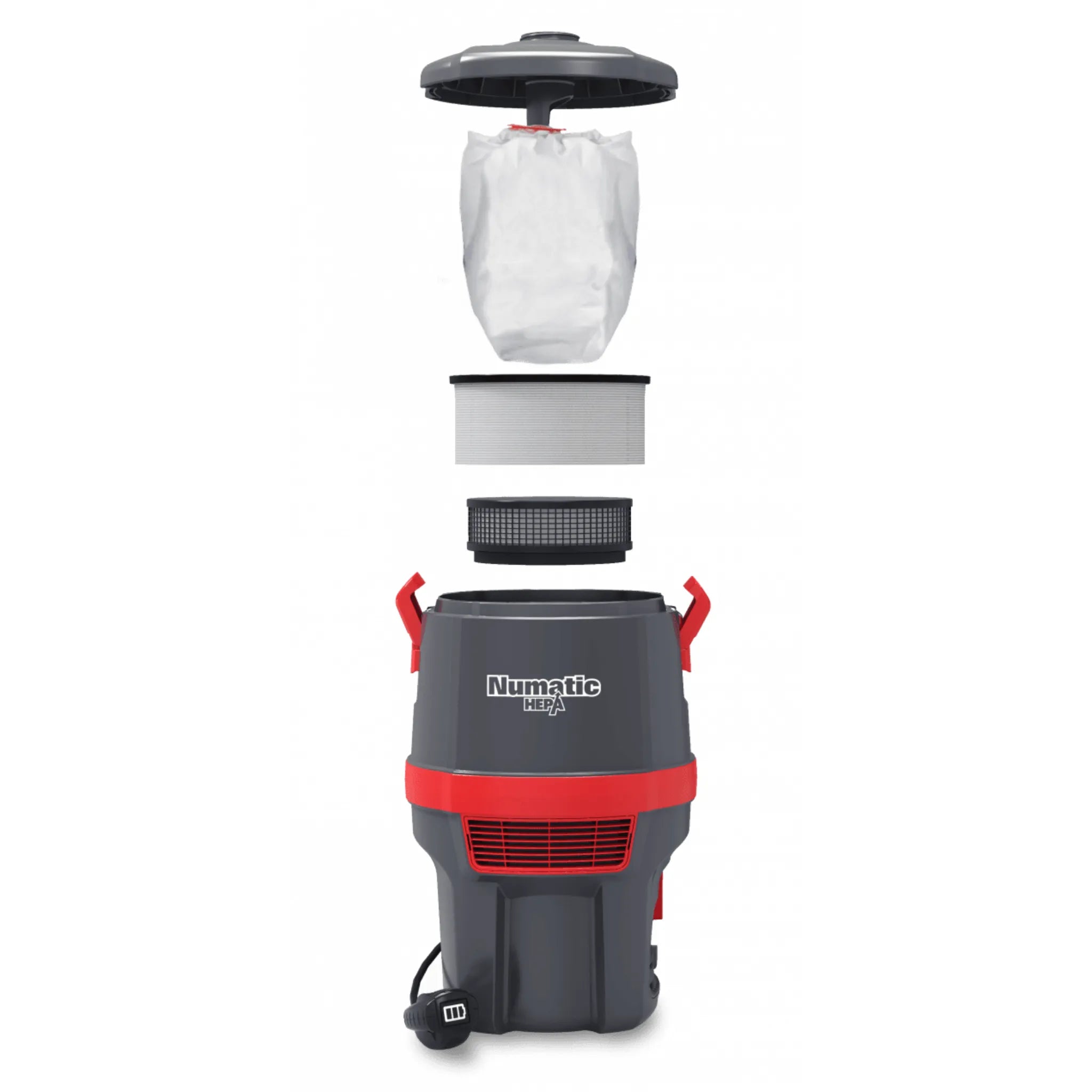 NaceCare HEPA Battery Backpack Vacuum RBV 150NXH with Floor Tool Kit