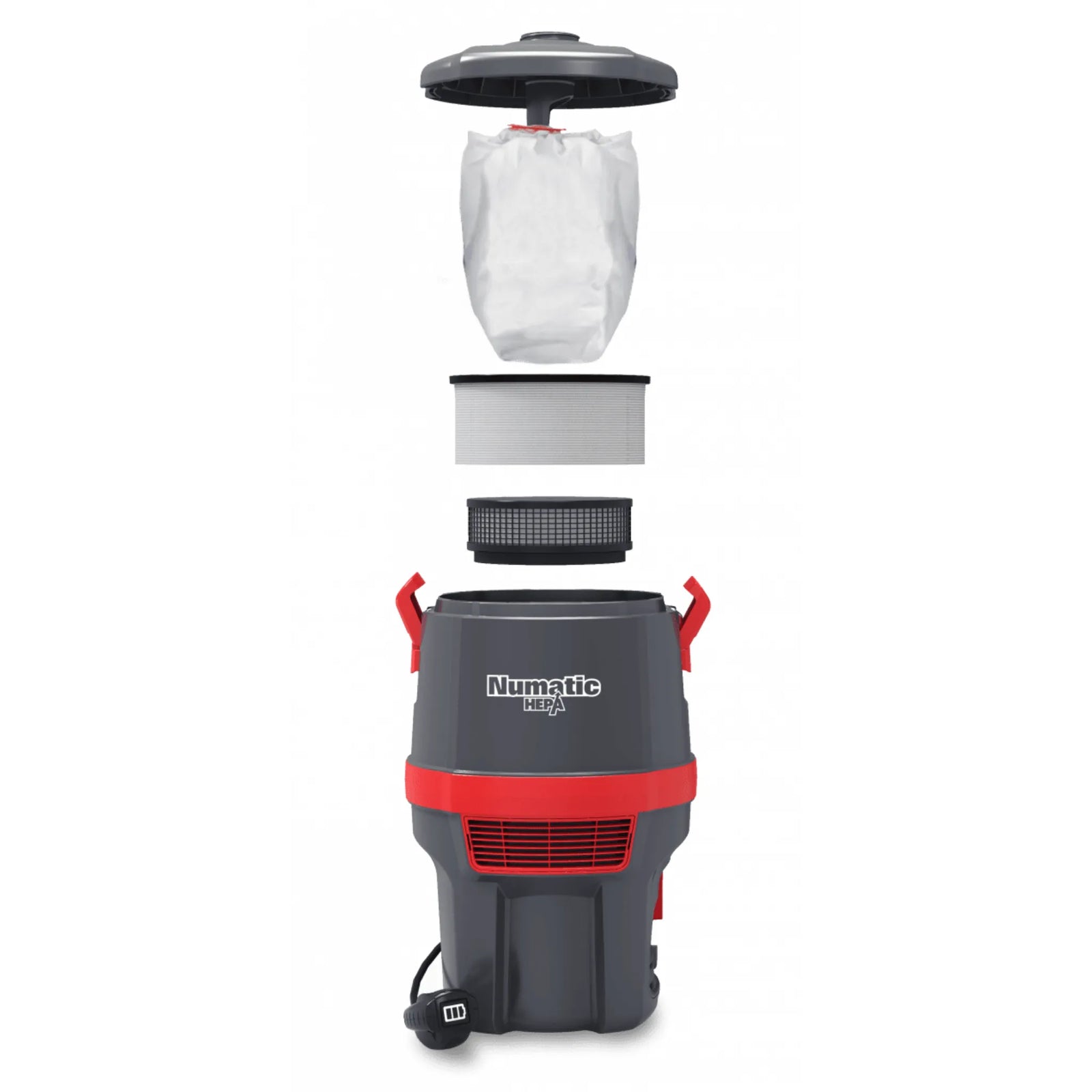 NaceCare HEPA Battery Backpack Vacuum RBV 150NXH with Floor Tool Kit