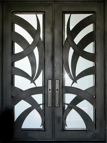 Puertas dobles de palma