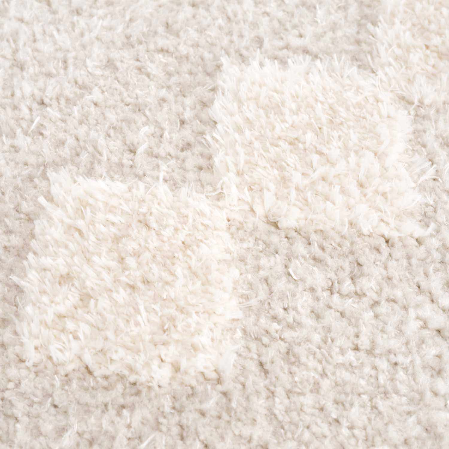 Alfombra de área alta y baja en color crema Hija