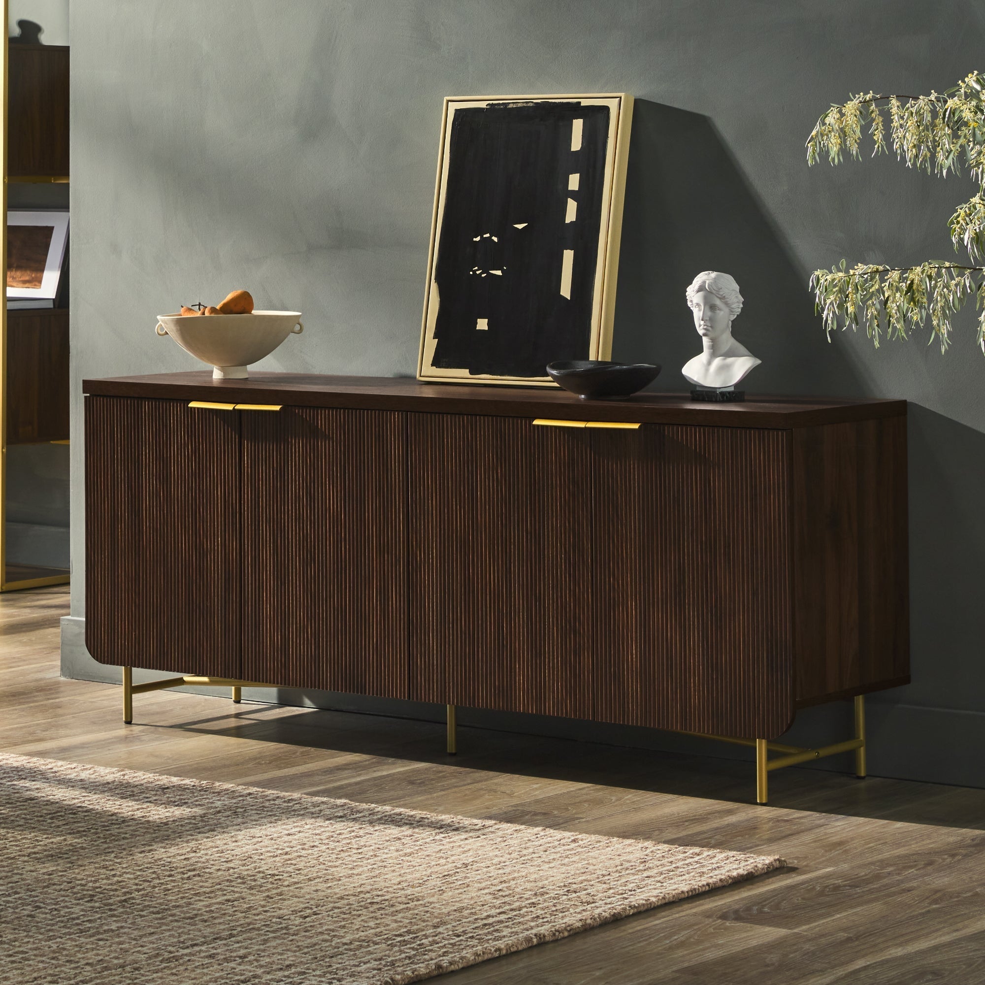 Aparador y mueble de TV escandinavo Reema
