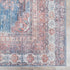 Alfombra lavable Baltinglass color óxido y azul - Liquidación