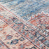 Alfombra lavable Baltinglass color óxido y azul - Liquidación