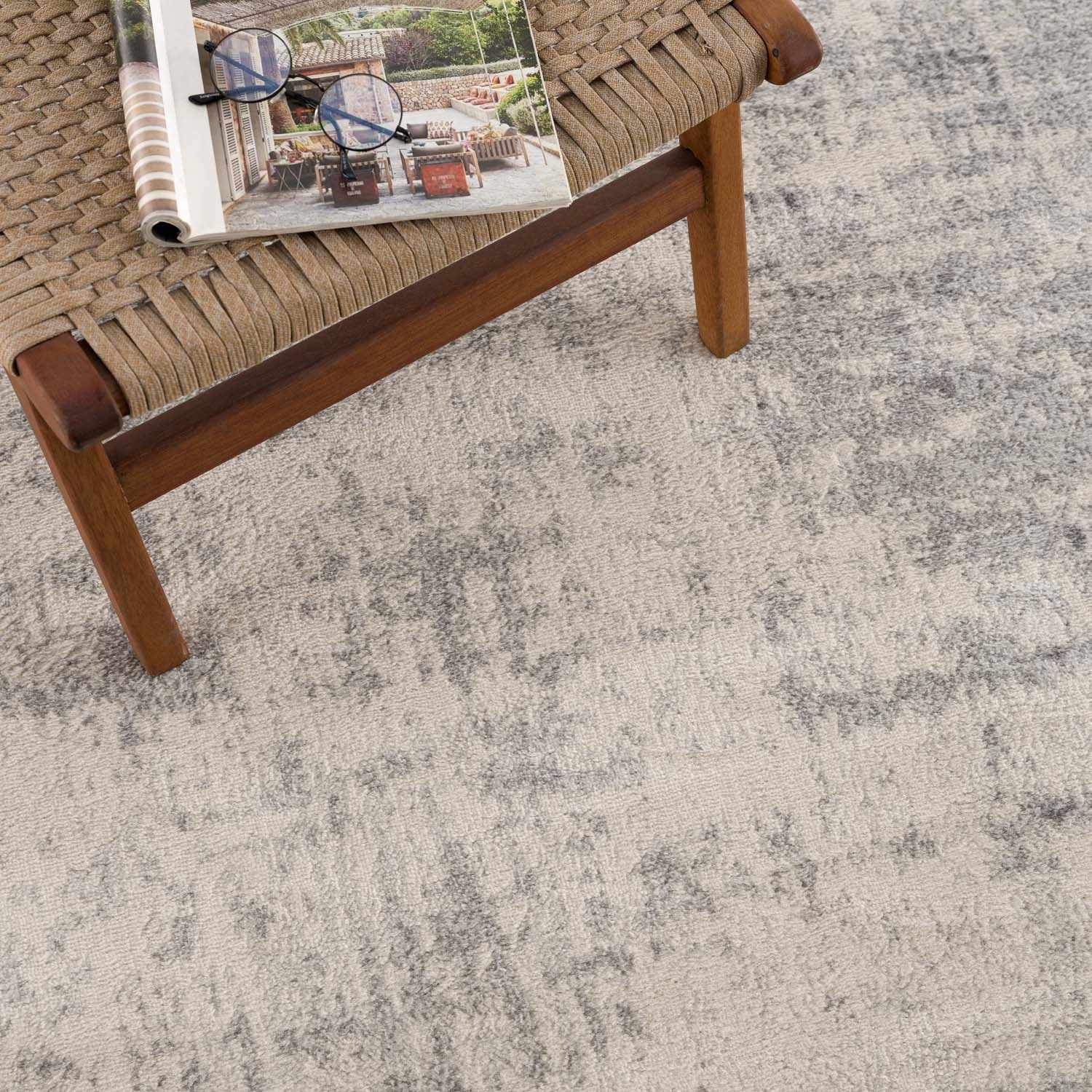 Alfombra gris abstracta Kalanganan - Liquidación