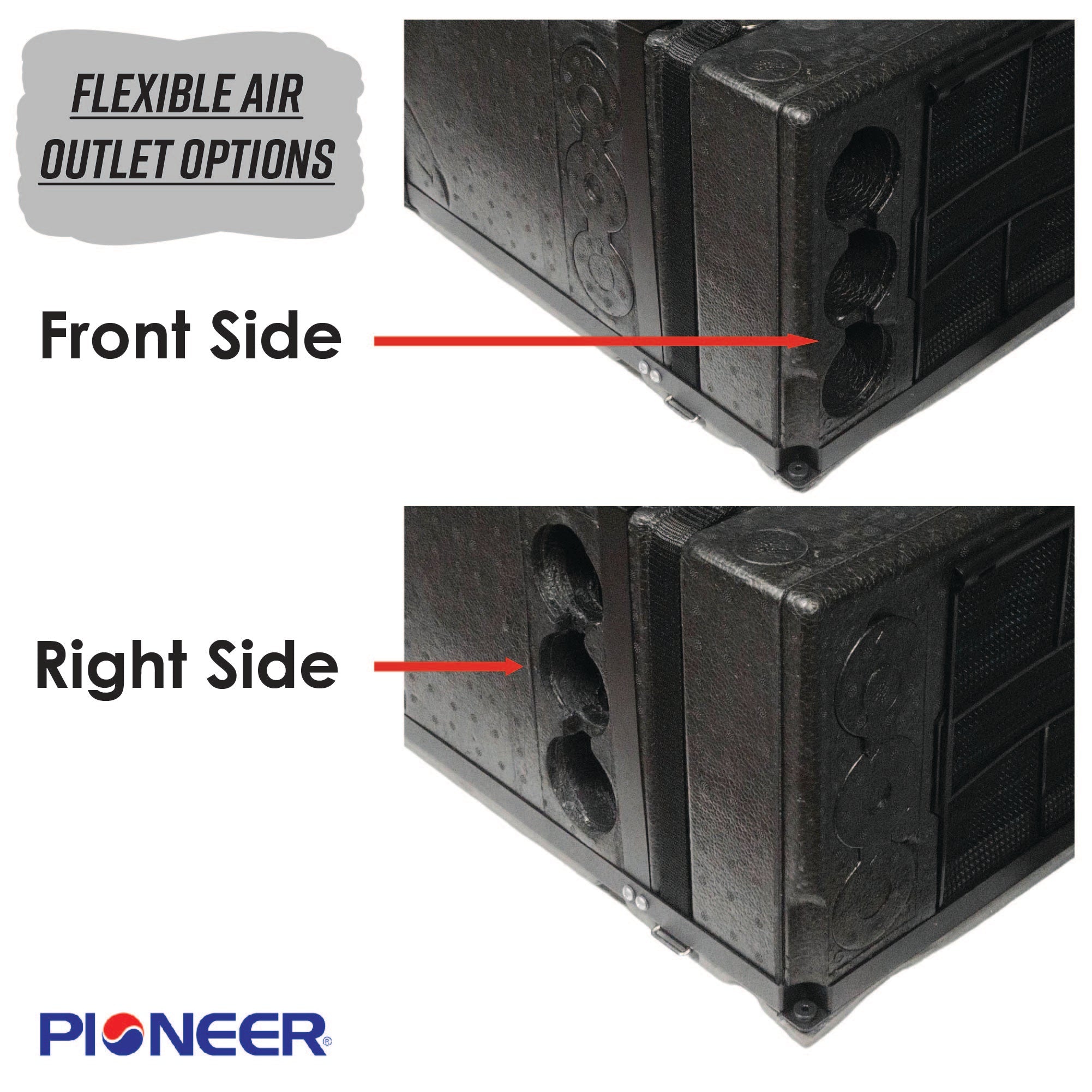 Aire acondicionado Pioneer® de 10 000 BTU y 115 V para RV con inversor y bomba de calor para instalación bajo mesa