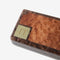 Cigar Travel Case - Redwood Burl Inlay - Personalized Brass Engraving - Spanish Cedar Lining
