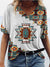 Women's Fashionable Geometric Printed T-Shirt