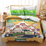 Rick And Morty Cosplay Bedding Quilt Cover Without Filler