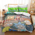 Rick And Morty Cosplay Bedding Quilt Cover Without Filler